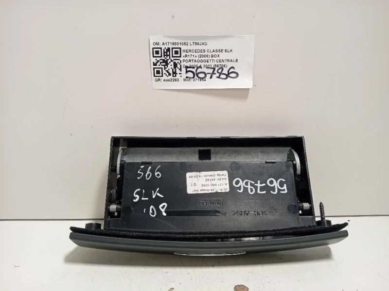 BOX Portaoggetti Centrale A1716801052 Mercedes Classe SLK R171 2008