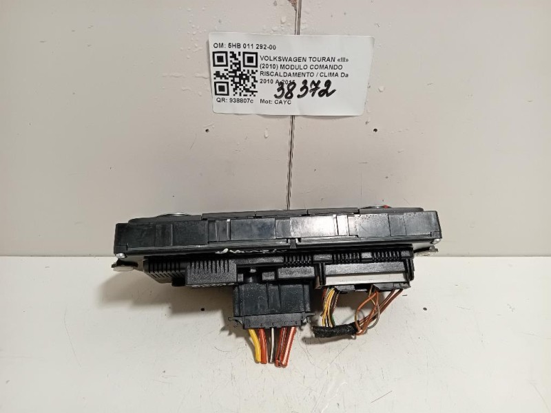 Modulo Comando Riscaldamento Clima 5HB011292-00 Volkswagen Touran III 2010