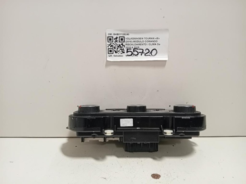 Modulo Comando Riscaldamento Clima 5HB01129240 Volkswagen Touran III 2010