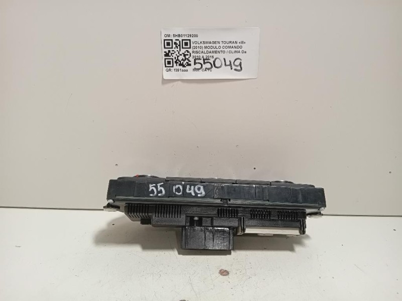 Modulo Comando Riscaldamento Clima 5HB01129200 Volkswagen Touran III 2010