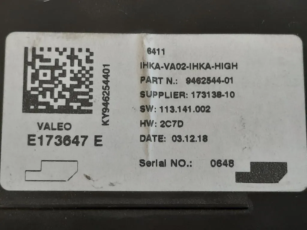 Modulo Comando Riscaldamento Clima POST 173138-10 RISCALDATORE ARIA BMW Bmw Serie 3 F30 Berlina 2012