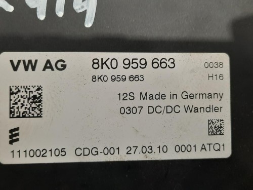 Modulo Convertitore DI Tensione 8K0 959 663 Audi A4 8EC 2005