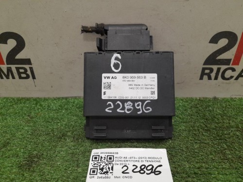 Modulo Convertitore DI Tensione 8K0959663B Audi A5 8T3 2012