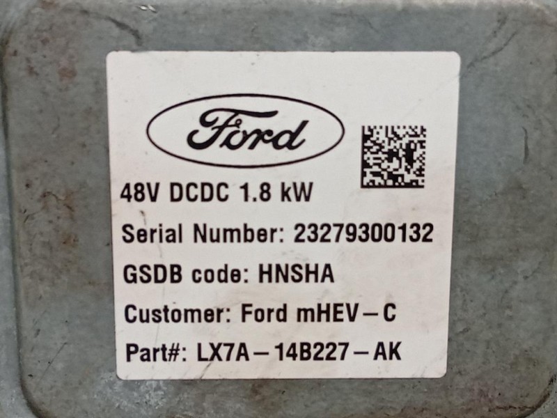 Modulo Convertitore DI Tensione LX7A-148227-AK Ford PUMA II 2024