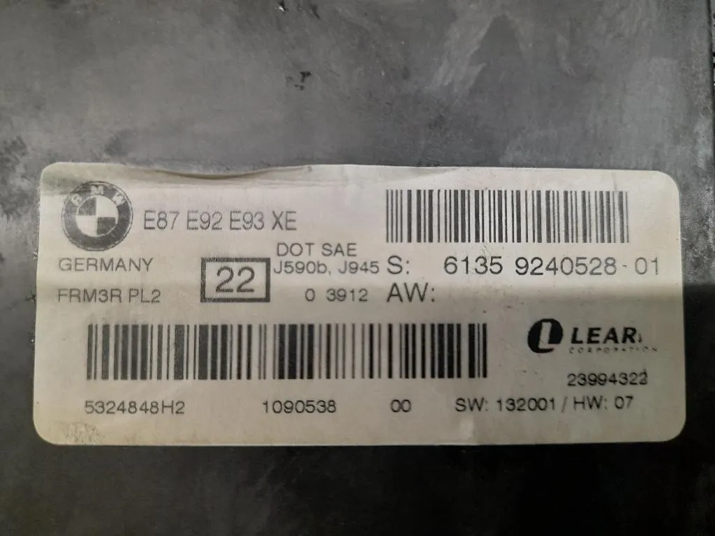 Modulo DI Tensione Xenon 9240528 Bmw Serie 1 E87 Berlina 2005