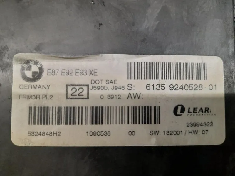 Modulo DI Tensione Xenon 9240528 Bmw Serie 1 E87 Berlina 2005