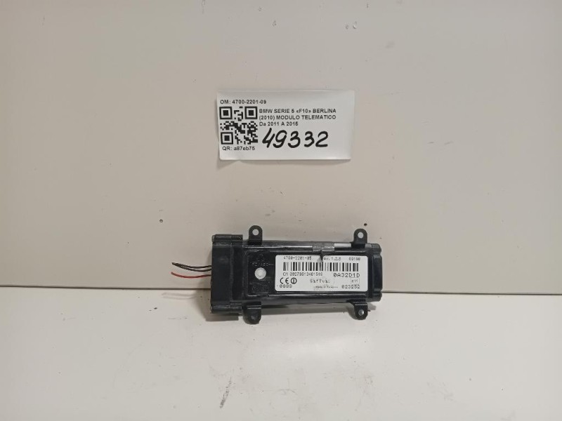Modulo Telematico 4700-2201-09 Bmw Serie 5 F10 Berlina 2010
