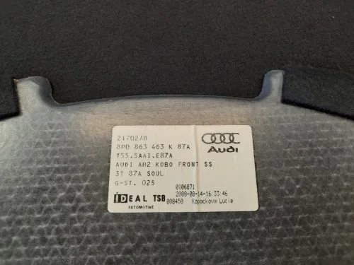 Moquette Pianale Bagagliaio 8P0863463K87A Audi A3 8P1 2010