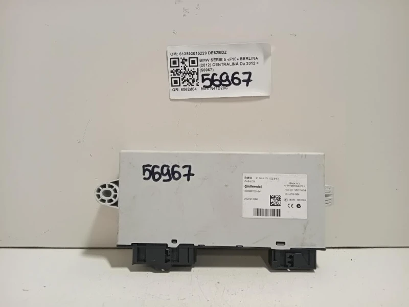 Centralina 613593015229 Bmw Serie 5 F10 Berlina 2012