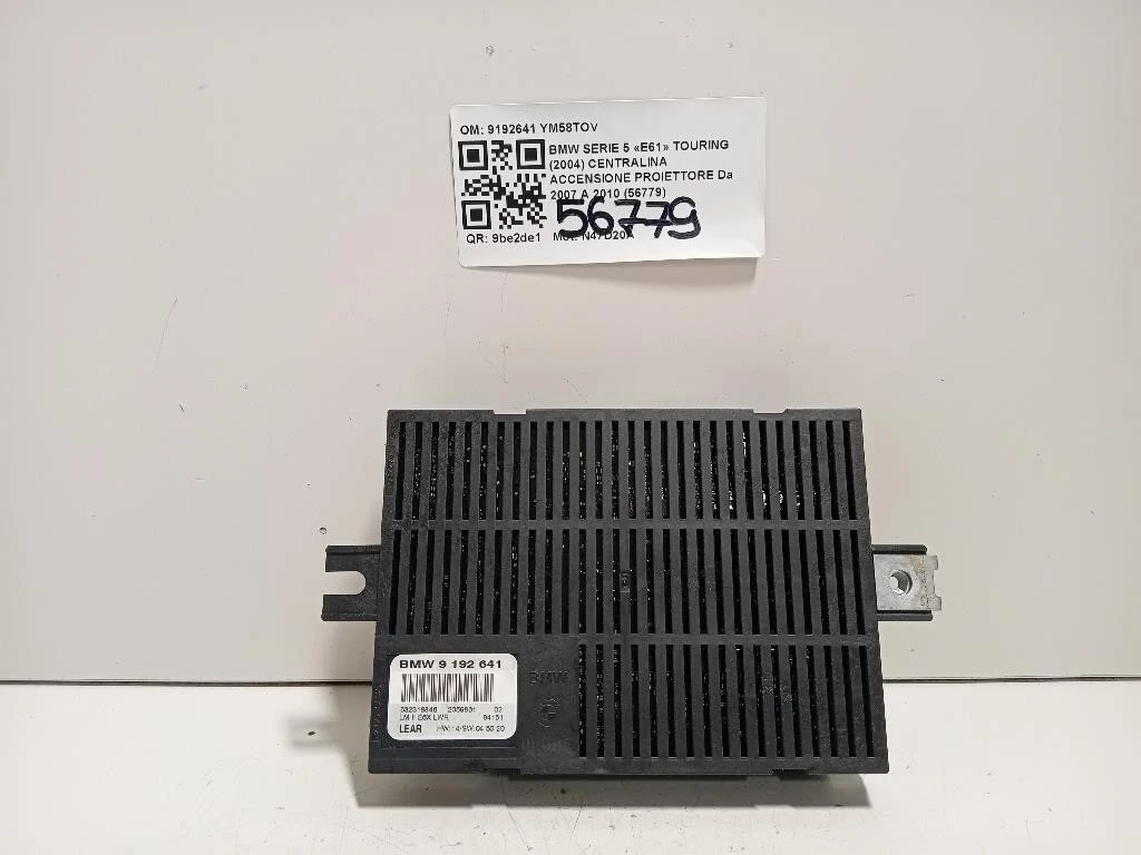 Centralina Accensione Proiettore 9192641 Bmw Serie 5 E61 Touring 2004