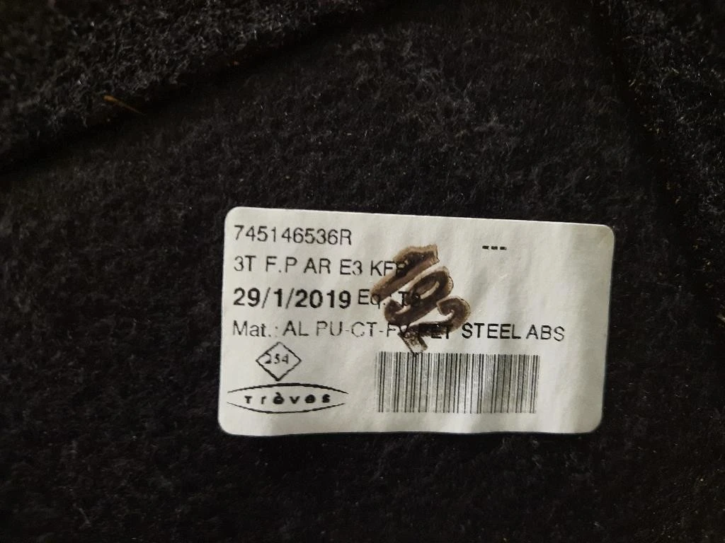 Moquette Pianale Bagagliaio POST 745146536R Renault Mégane IV SW 2016