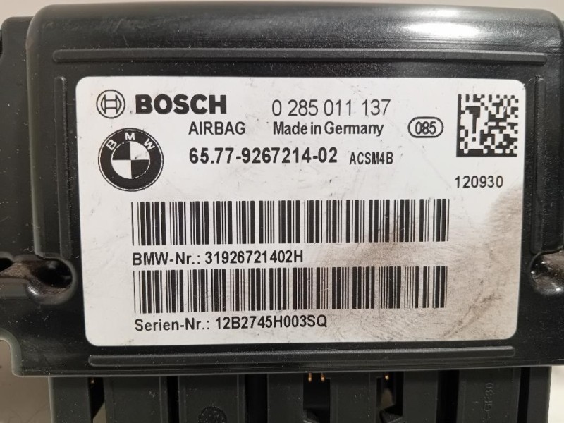 Centralina Air-bag 65779267214 Bmw Serie 1 F20 Berlina 2012