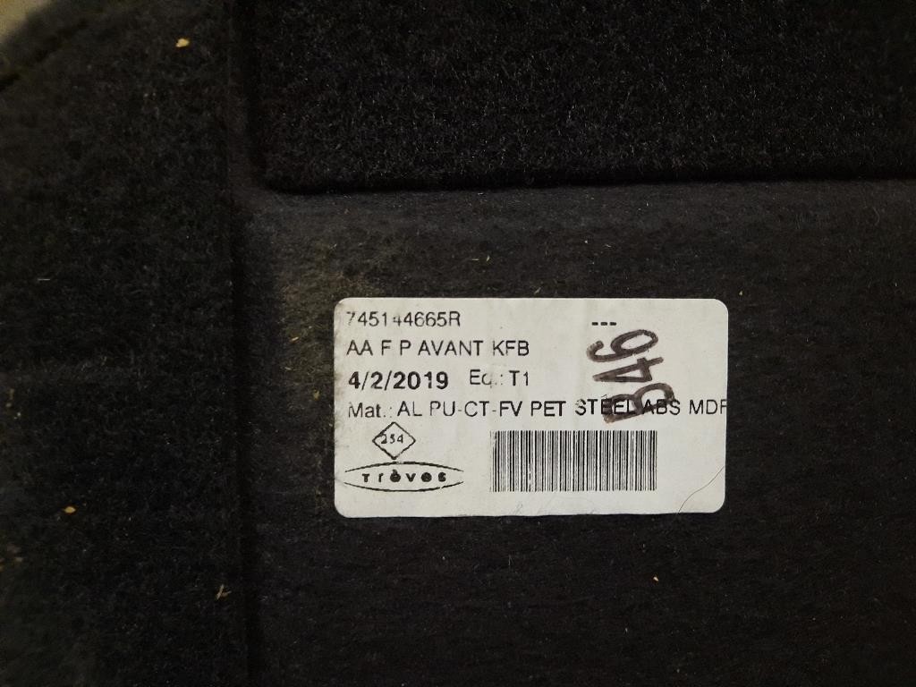 Moquette Pianale Bagagliaio POST 745144665R Renault Mégane IV SW 2016