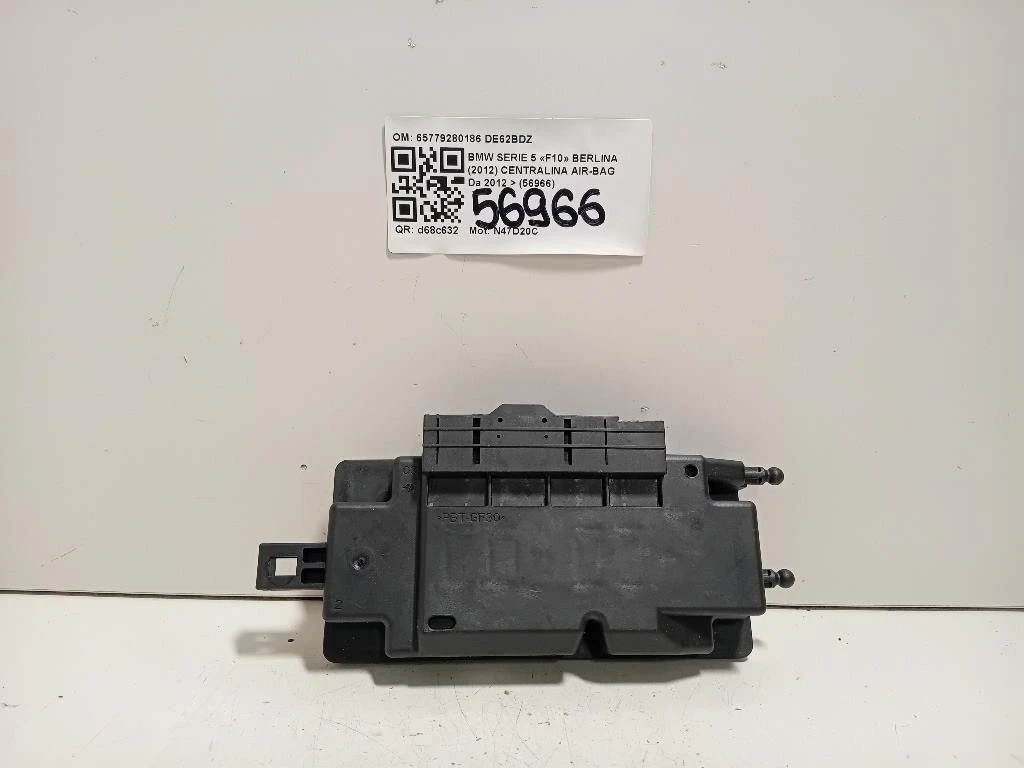 Centralina Air-bag 65779280186 Bmw Serie 5 F10 Berlina 2012