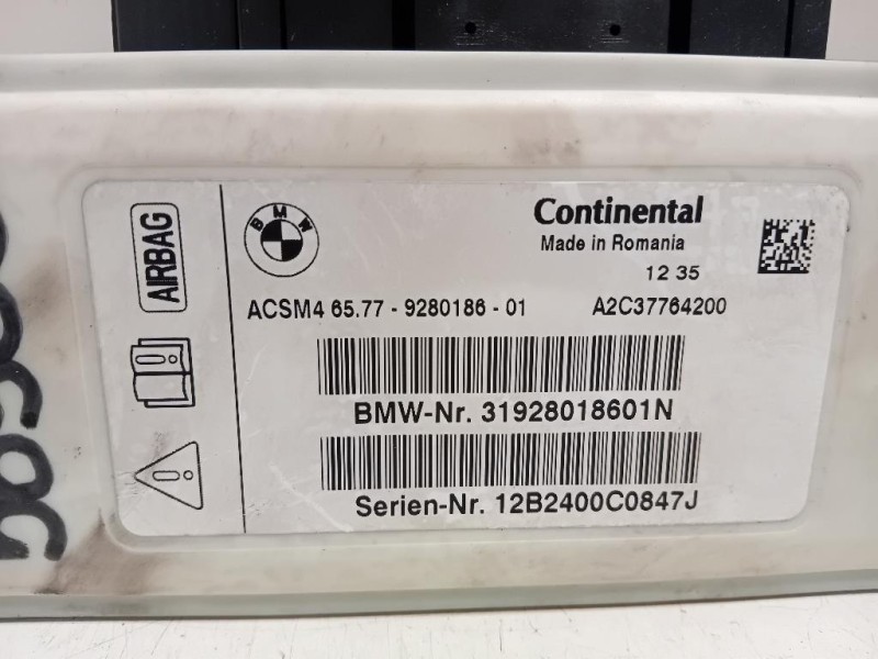 Centralina Air-bag 65779280186 Bmw Serie 5 F10 Berlina 2012
