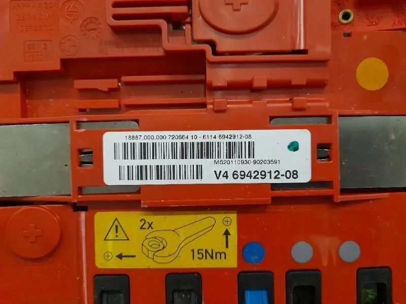 Morsetto Terminale Positivo Batteria 6942912 Bmw Serie 3 E90 Berlina 2005