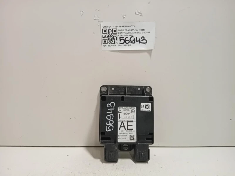 Centralina Air-bag 6C1T-14B056-AE Ford Transit V 2006