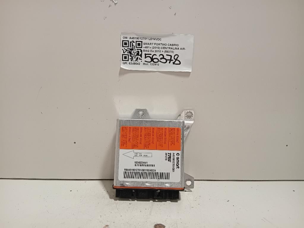 Centralina Air-bag A4519012701 Smart Fortwo Cabrio 451 2010