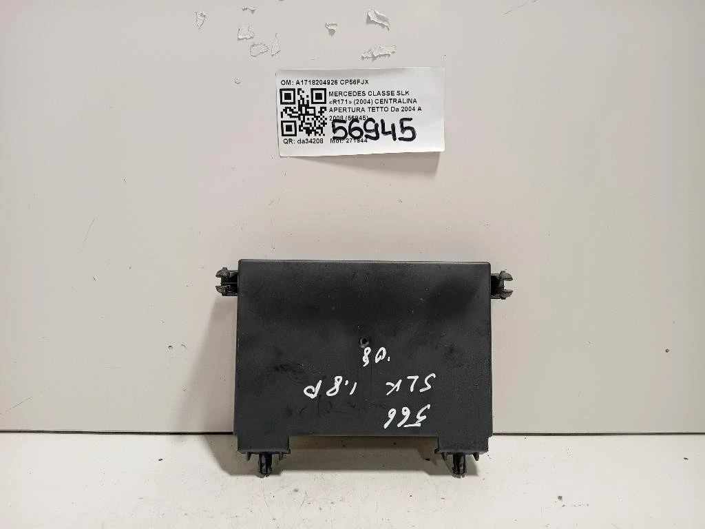 Centralina Apertura Tetto A1718204926 Mercedes Classe SLK R171 2004
