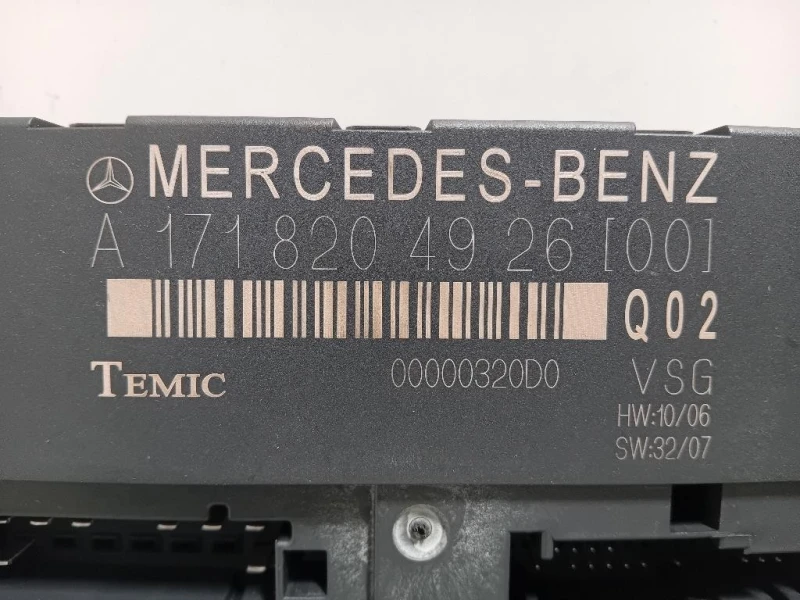 Centralina Apertura Tetto A1718204926 Mercedes Classe SLK R171 2004
