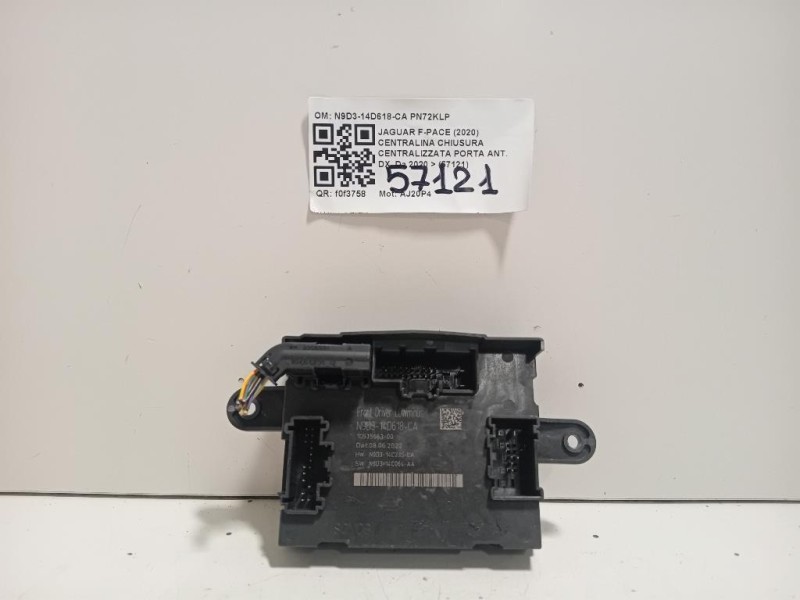 Centralina Chiusura Centralizzata Porta ANT DX N9D3-14D618-CA Jaguar F-pace 2020