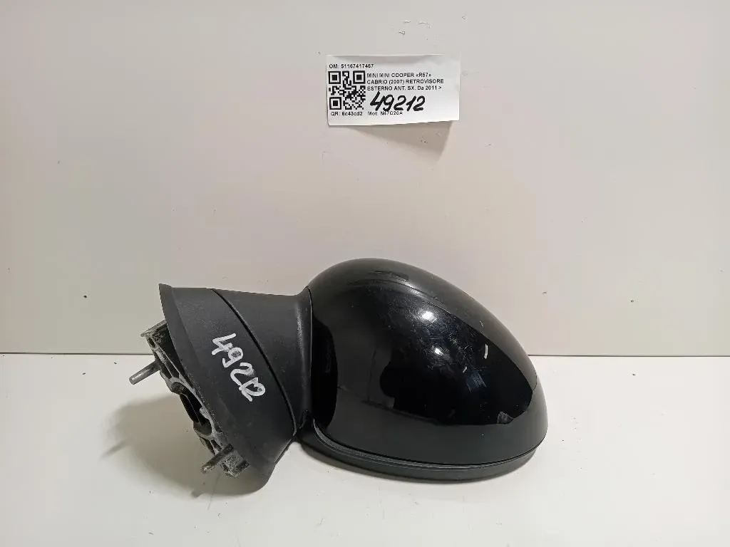 Retrovisore Esterno ANT SX 51167417467 Mini MINI Cooper R57 Cabrio 2007