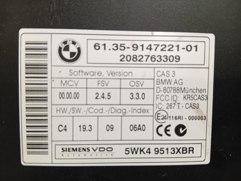 Centralina Comfort 6135914722101 Bmw Serie 5 E61 Touring 2004