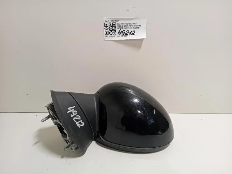 Retrovisore Esterno ANT SX 51167417467 Mini MINI Cooper R57 Cabrio 2007