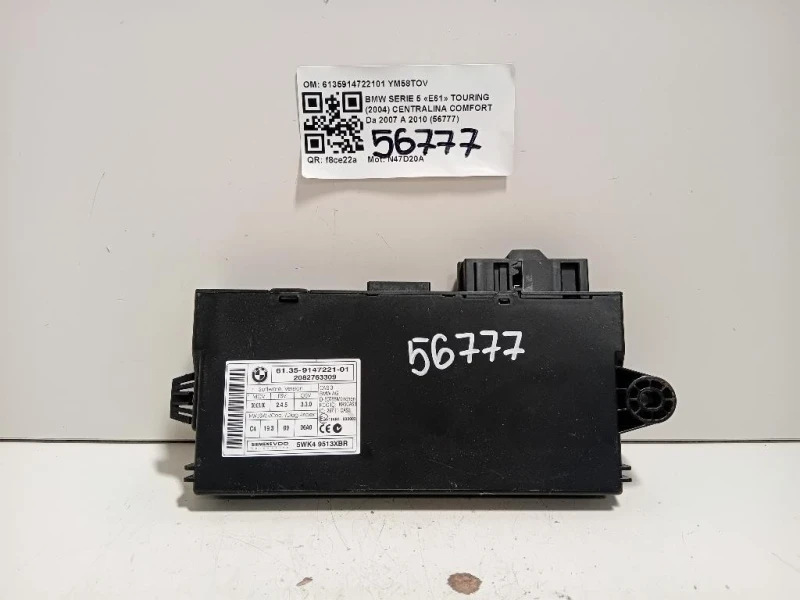 Centralina Comfort 6135914722101 Bmw Serie 5 E61 Touring 2004
