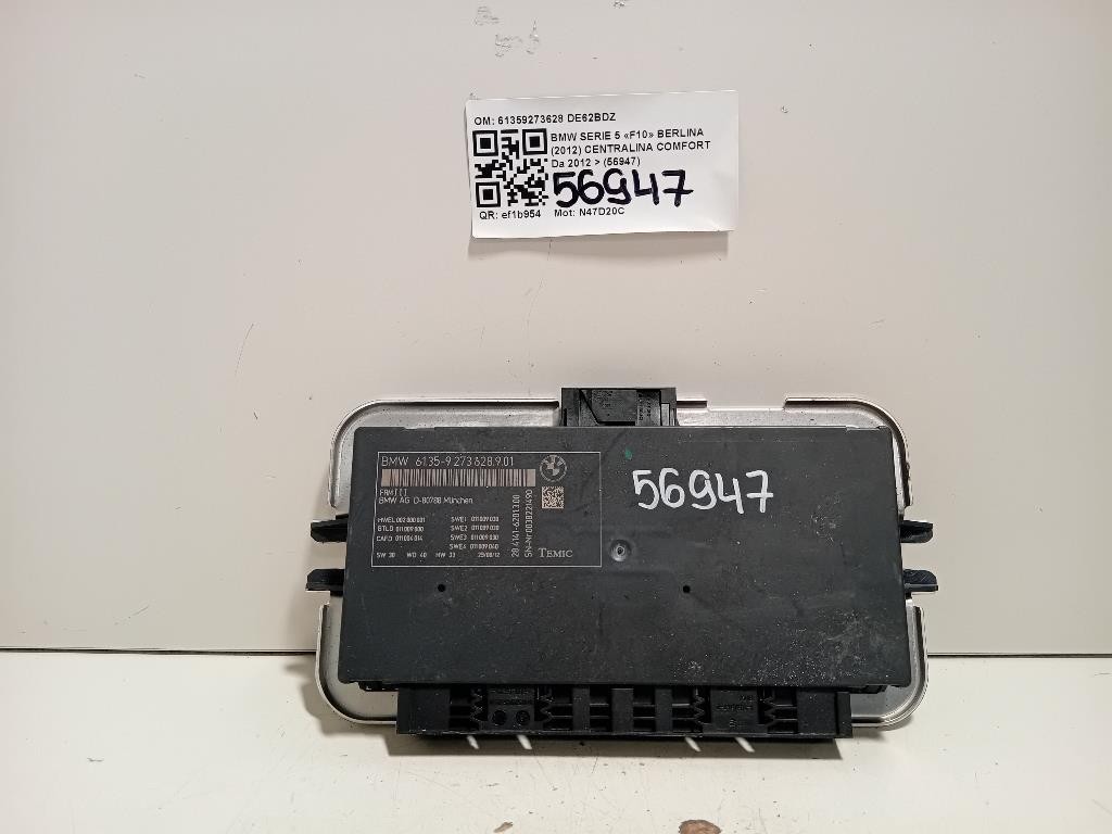 Centralina Comfort 61359273628 Bmw Serie 5 F10 Berlina 2012