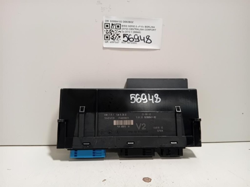 Centralina Comfort 928694102 Bmw Serie 5 F10 Berlina 2012