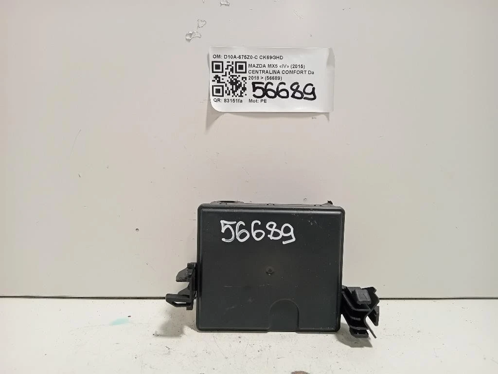 Centralina Comfort D10A-675Z0-C Mazda MX5 IV 2015