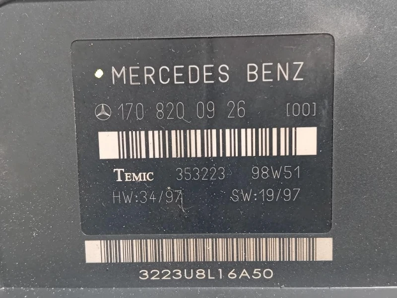 Centralina Comfort 1708200926 Mercedes Classe SLK R170 1997