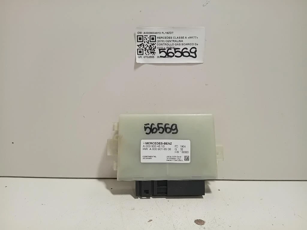 Centralina Controllo GAS Scarico A0009004613 Mercedes Classe A W177 2018