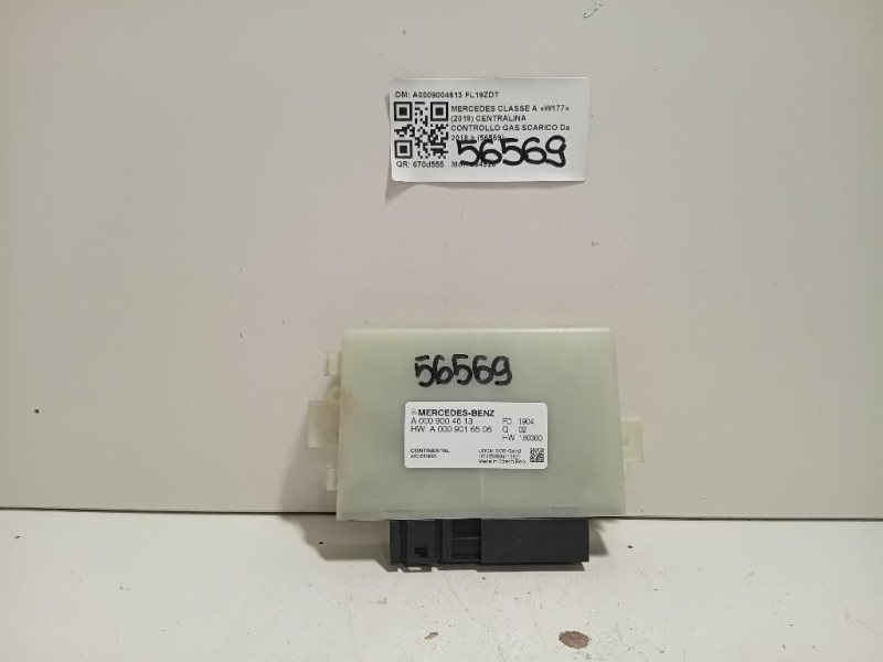 Centralina Controllo GAS Scarico A0009004613 Mercedes Classe A W177 2018