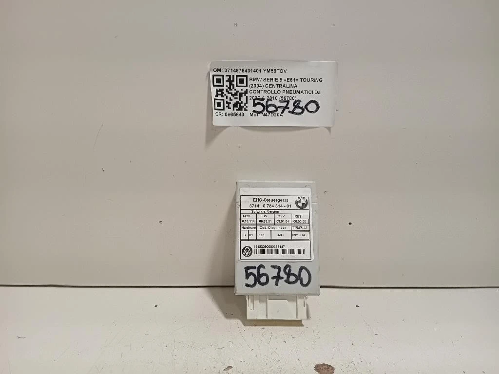 Centralina Controllo Pneumatici 3714678431401 Bmw Serie 5 E61 Touring 2004
