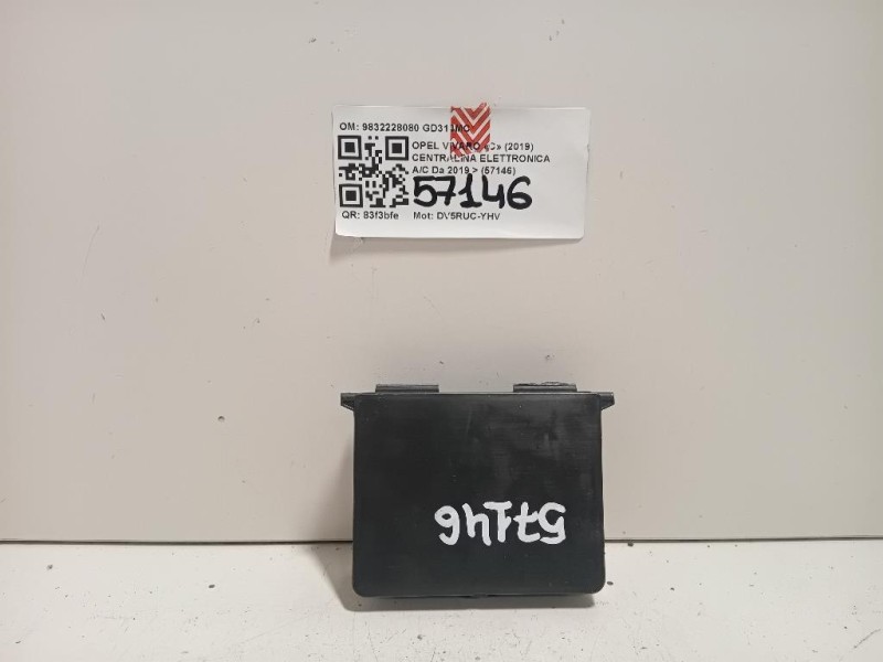 Centralina Elettronica AC 9832228080 Opel Vivaro C 2019