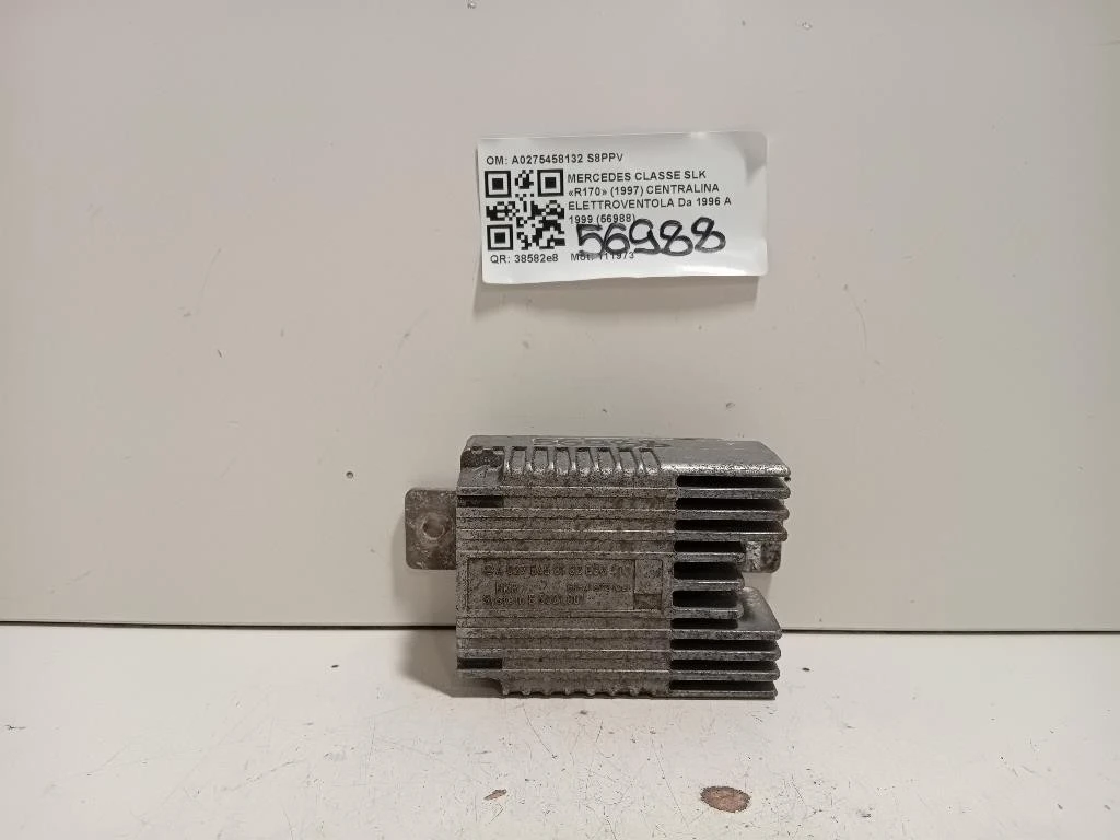 Centralina Elettroventola A0275458132 Mercedes Classe SLK R170 1997