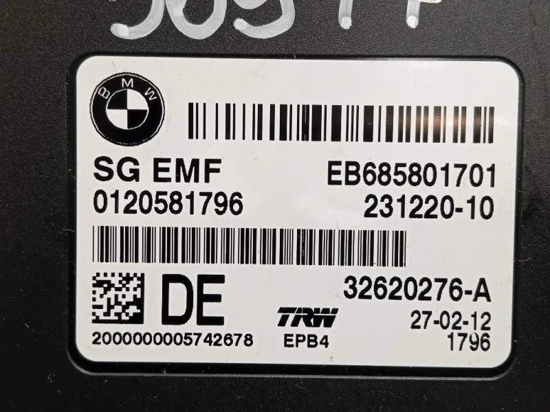 Centralina Freno A MANO 23122010 Bmw Serie 5 F10 Berlina 2012