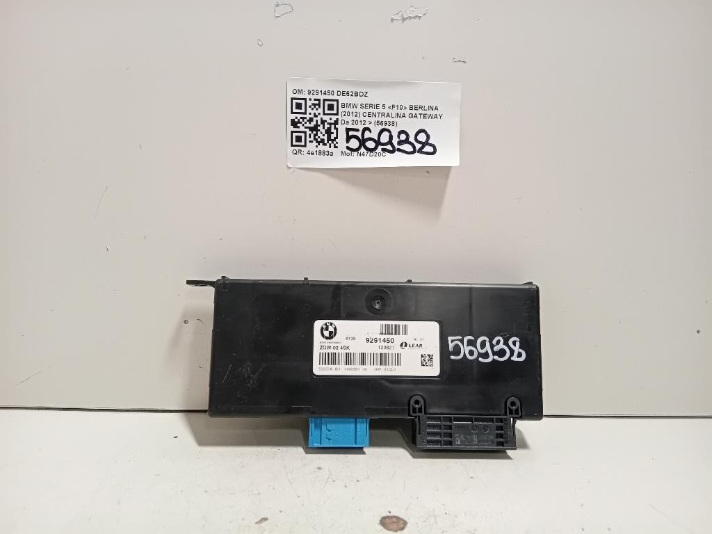 Centralina Gateway 9291450 Bmw Serie 5 F10 Berlina 2012