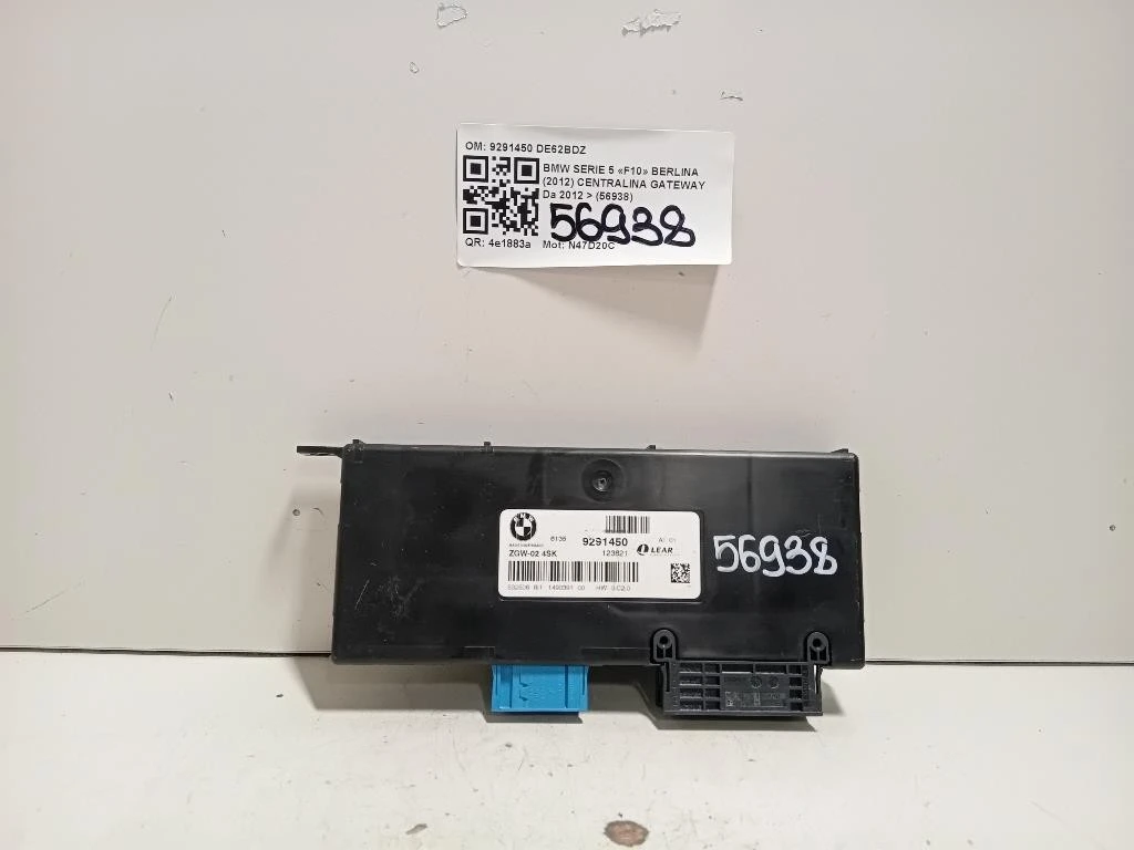 Centralina Gateway 9291450 Bmw Serie 5 F10 Berlina 2012