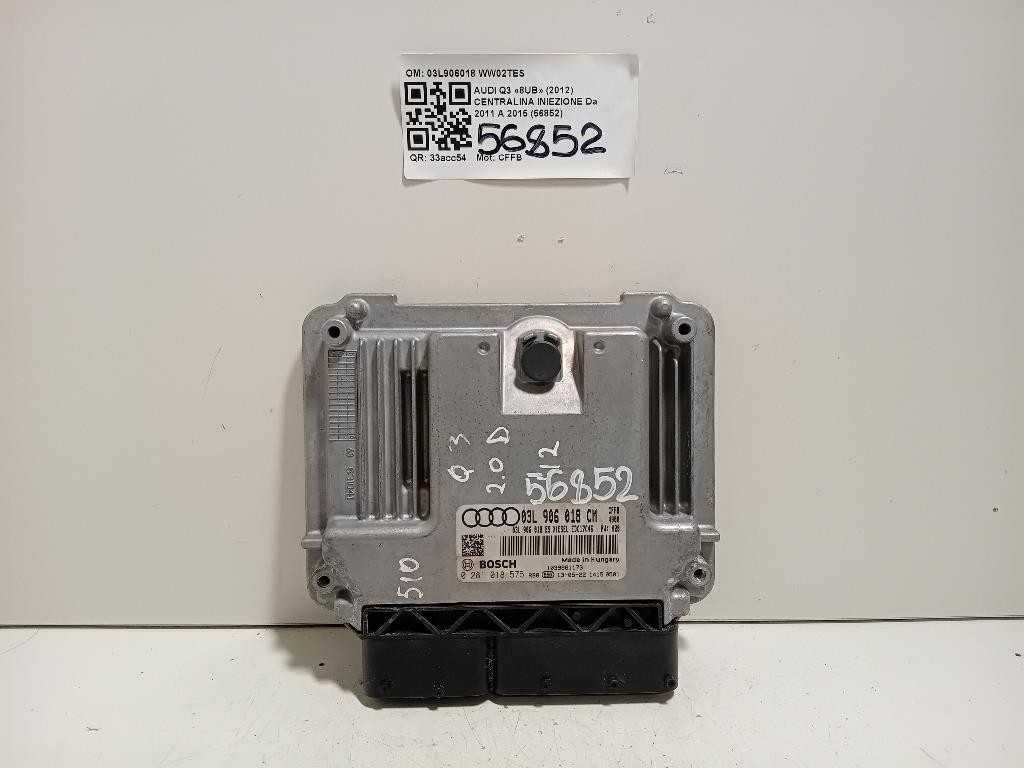 Centralina Iniezione 03L906018 Audi Q3 8UB 2012