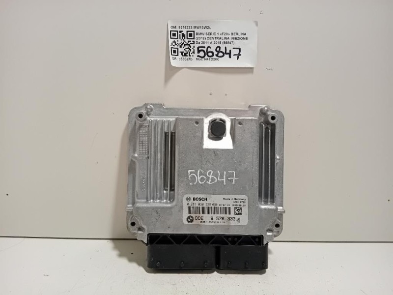 Centralina Iniezione 8576333 Bmw Serie 1 F20 Berlina 2012