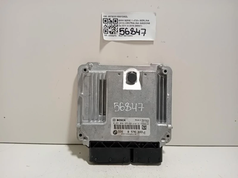 Centralina Iniezione 8576333 Bmw Serie 1 F20 Berlina 2012