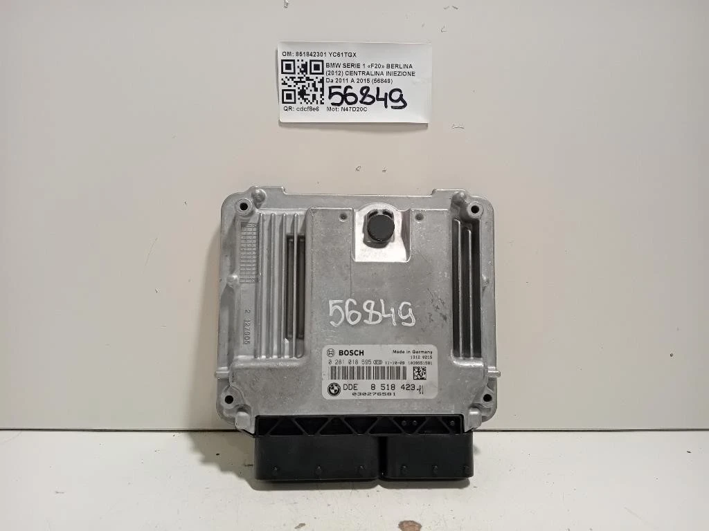 Centralina Iniezione 851842301 Bmw Serie 1 F20 Berlina 2012