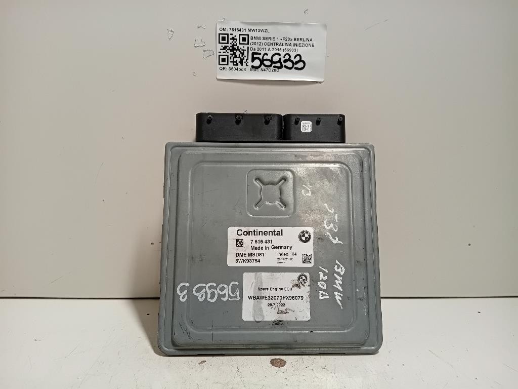 Centralina Iniezione 7616431 Bmw Serie 1 F20 Berlina 2012
