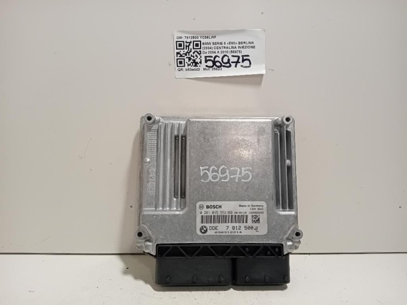 Centralina Iniezione 7812500 Bmw Serie 5 E60 Berlina 2004