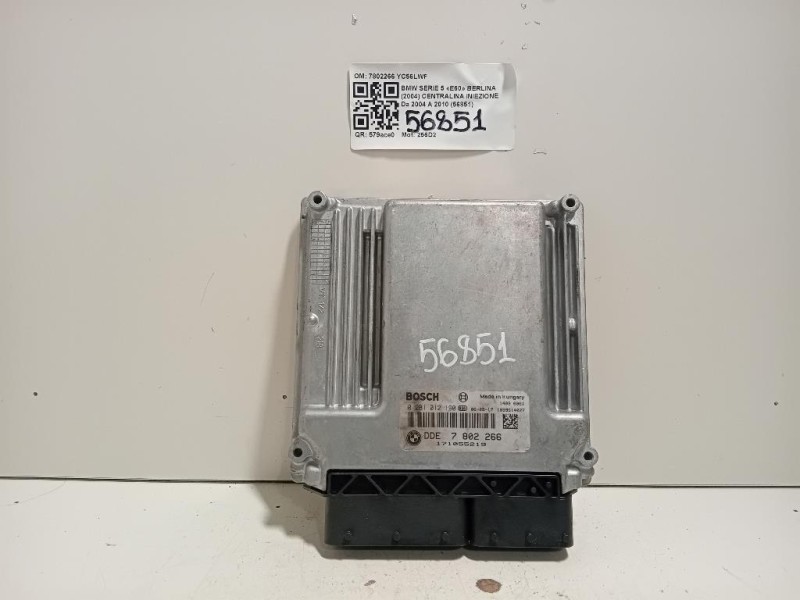 Centralina Iniezione 7802266 Bmw Serie 5 E60 Berlina 2004