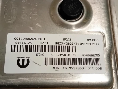 Centralina Iniezione 52191346 Fiat 500 II 2015