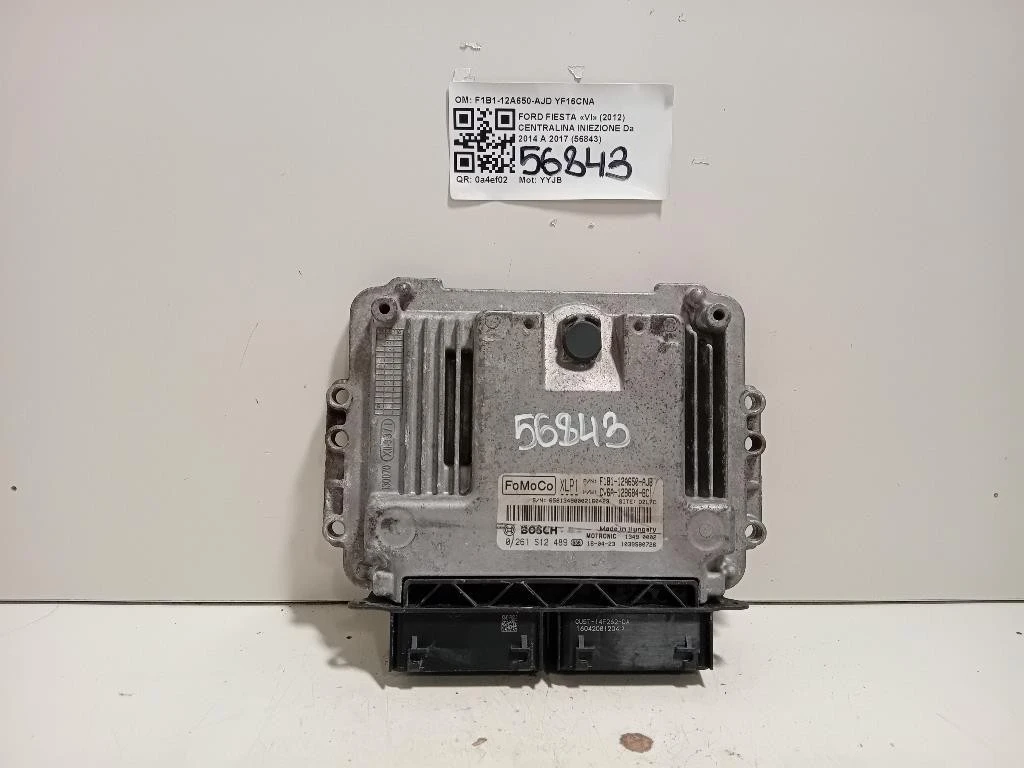 Centralina Iniezione F1B1-12A650-AJD Ford Fiesta VI 2012